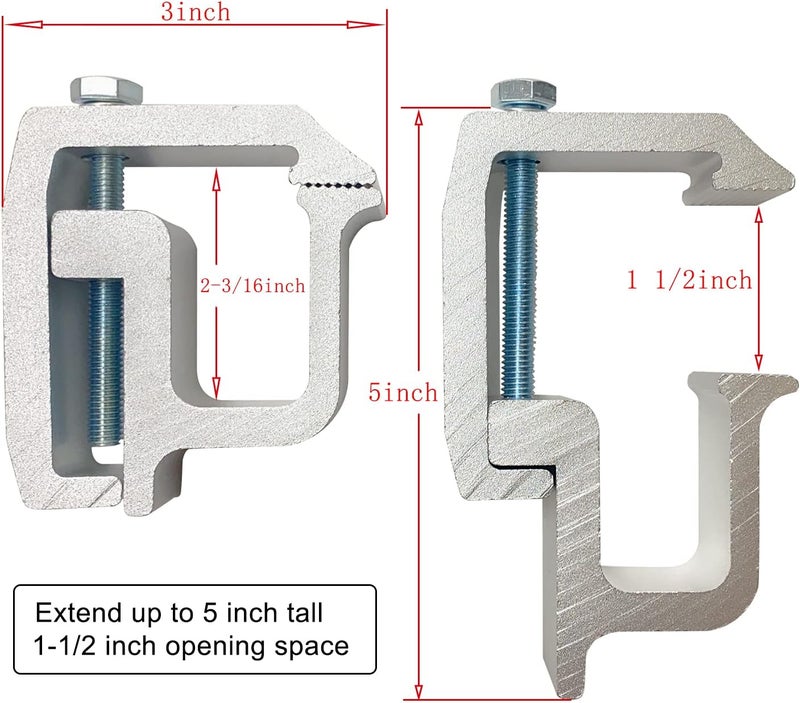 Fivepine 4Pcs Universal Truck Topper Clamp Camper Shell mounting Clamps Fit for Toyota for Ford for Dodge for Chevy - Image 2